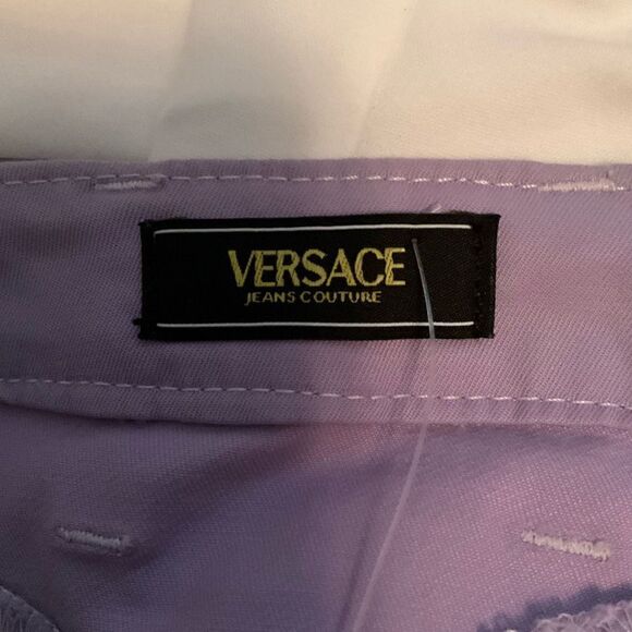 NWT  Y2K Versace Jeans Couture Low Rise Cropped Jeans - Picture 9 of 13